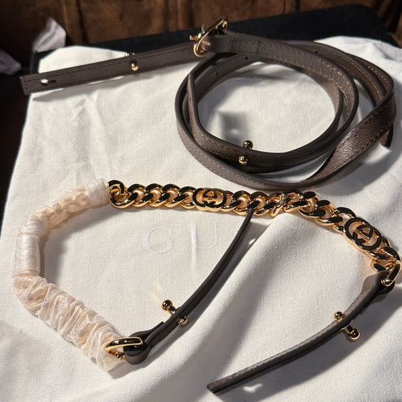 Gucci Tan and Gold Shoulder Bag - Picture 4 of 10